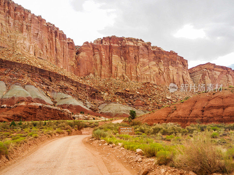 Grand Wash Trail，国会礁国家公园，犹他州，美国